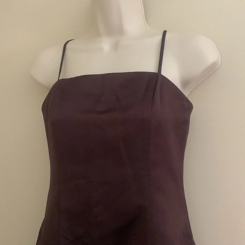 David's Bridal Rich Brown Dress flower girl 14 woman’s xs 45 - Picture 3 of 5